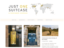 Tablet Screenshot of justonesuitcase.com